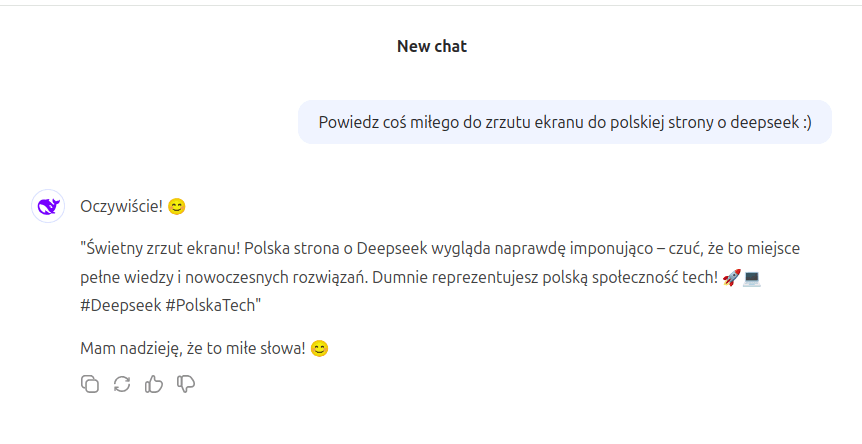 DeepSeek po polsku 